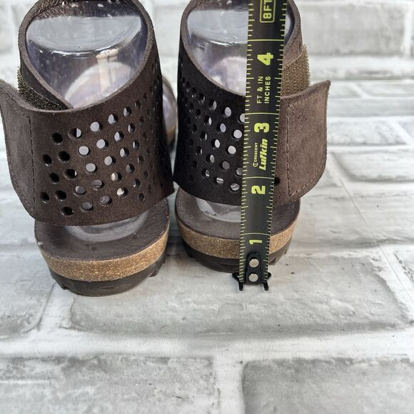 Pedro Garcia Verena Women’s 6.5/7 US -37.5 Chocolate Leather Ankle Cuff Sandals - Picture 7 of 12